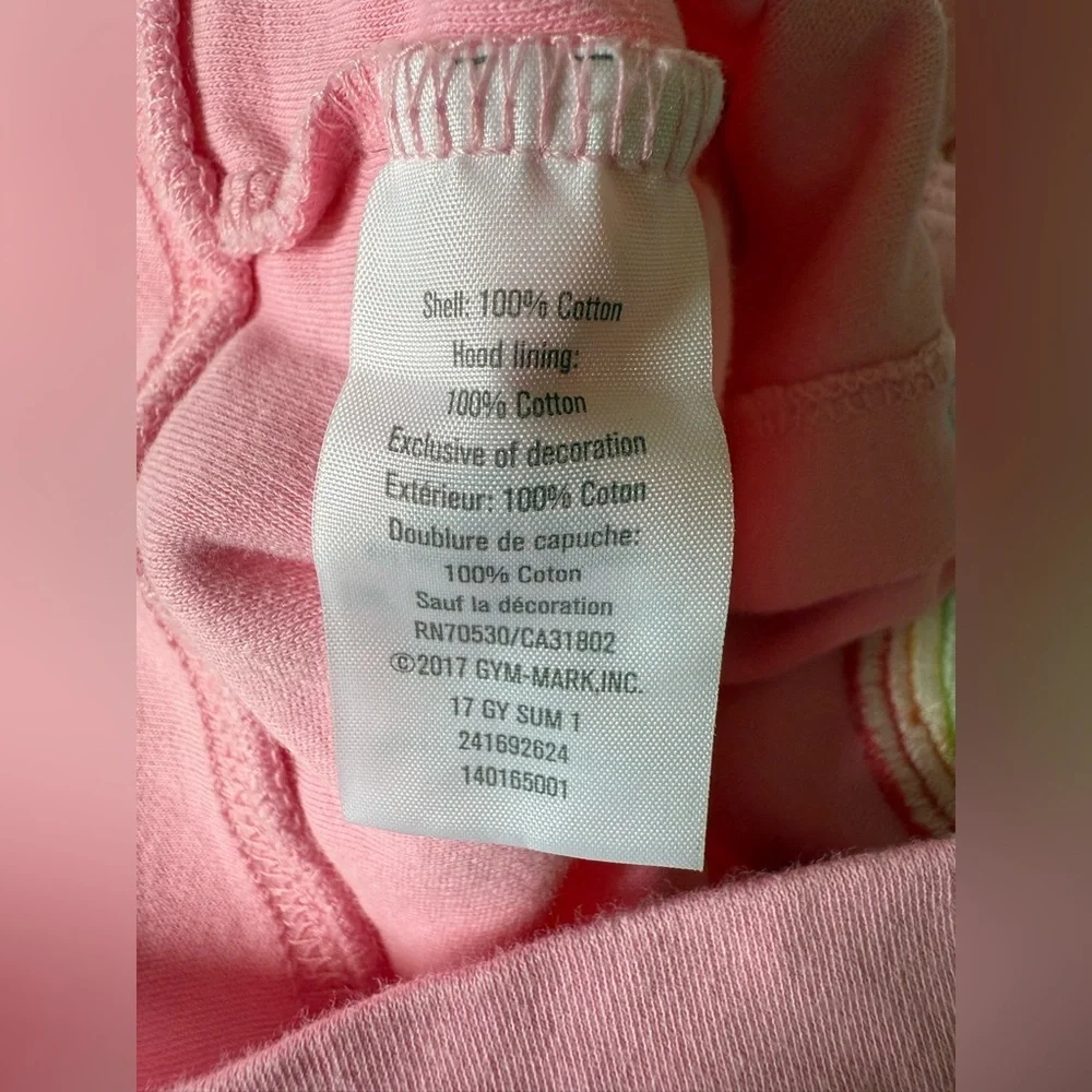🌈 Gymboree Newborn Hoodie – Size 3–6 Months (Pink Rainbow)